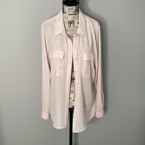 Reitmans Blush Pink Button Up Blouse (size medium)
